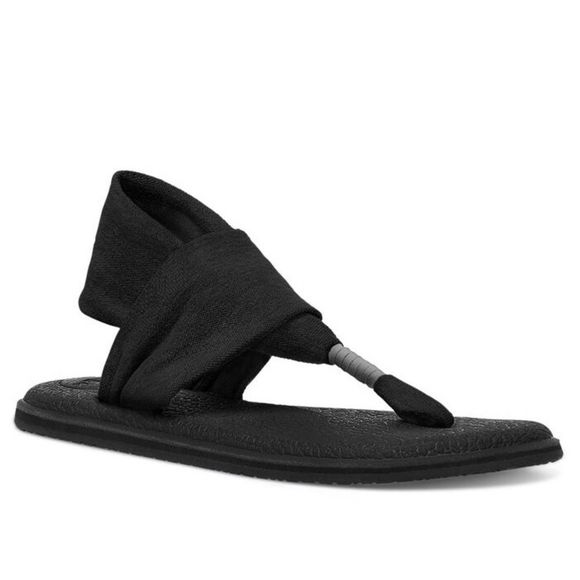 Sanuk Shoes Sanuk Yoga Sling 2 Comfy Sandals In Black Gray Poshmark
